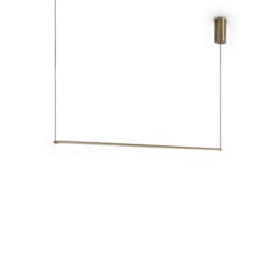 Ideal Lux Luminosa Essence Bar Pendant Ceiling Light Brass 1X Led 2250Lm 3000K - thumbnail 1