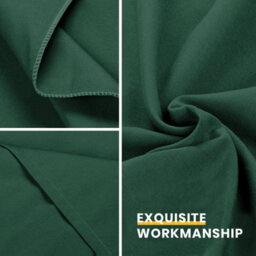 Ameha Fitted Sheet 25 Cm Extra Deep Hotel Quality Bedroom Anti Allergic Single, 91X190Cm Emerald Green Fitted Bed Sheets - thumbnail 4