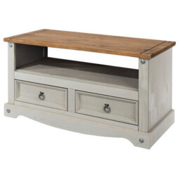 Core Products Grey Waxed Flat Screen Tv Unit Premium Corona H51.0Cm X W95.0Cm X D43.5Cm - thumbnail 6