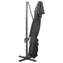 Walplus Cantilever Garden Parasol With Double Top Anthracite 400X300 Cm - thumbnail 4