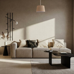 Happy Homewares Natural Oatmeal Textured Linen Fabric Lamp Shade With Cotton Lining - thumbnail 6
