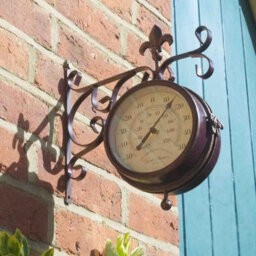 Smart Garden York Station Platform Indoor Outdoor Garden Clock Thermometer - thumbnail 3