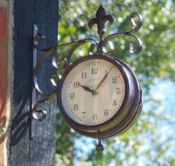 Smart Garden York Station Platform Indoor Outdoor Garden Clock Thermometer - thumbnail 1