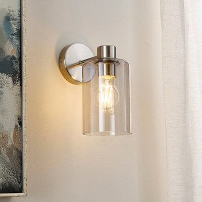 Pagazzi Lighting Pagazzi Kingsholm Brushed Satin Nickel Wall Light - image 1