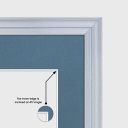 AK Frames 20X16 Silver Classic Multi Photo Frame With Pompadour Mount - Holds 9 Apertures (2X) 7X5, (7X) 6X4 Photos - thumbnail 7