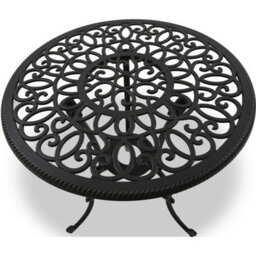 Centurion Supports Bangui Black Garden And Patio Table And 2 Chairs Cast Aluminium Bistro Set - thumbnail 7
