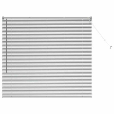 Berkfield Modern Window Blind With Curtains Manual Silver Aluminium