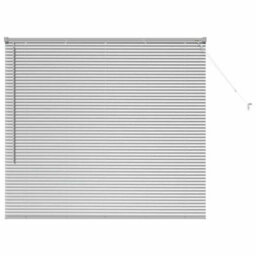 Berkfield Modern Window Blind With Curtains Manual Silver Aluminium