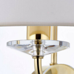 6 Bulb Ceiling Pendant Lamp & 2X Matching Twin Wall Light Modern Brass Plate - thumbnail 5