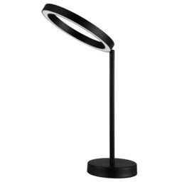 GoodHome Taphao Modern Circular Matt Black Table Light - thumbnail 2