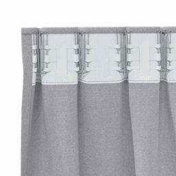 Berkfield Modern Curtains With Curtains 2 Pcs Metal Grey 245 X 140 Cm Polyester - thumbnail 5