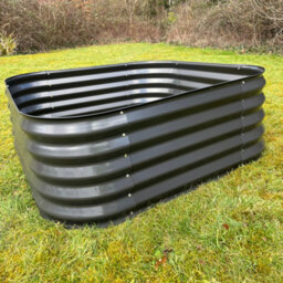 Selections Large Metal Raised Vegetable Bed In Dark Grey (120Cm) - Pack Of 2 - thumbnail 4