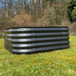 Selections Large Metal Raised Vegetable Bed In Dark Grey (120Cm) - Pack Of 2 - thumbnail 3