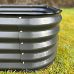 Selections Large Metal Raised Vegetable Bed In Dark Grey (120Cm) - Pack Of 2 - thumbnail 7