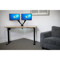 Dellonda Oak Electric Adjustable Standing Desk, Quiet, Fast, 1400 X 700mm, 70Kg - thumbnail 6