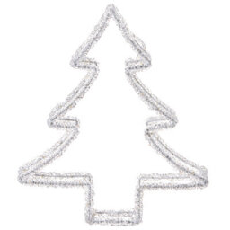 Beliani Outdoor Decoration Led Olboan Christmas Tree 34 Cm White - thumbnail 6
