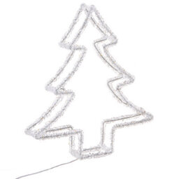 Beliani Outdoor Decoration Led Olboan Christmas Tree 34 Cm White - thumbnail 5
