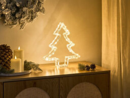 Beliani Outdoor Decoration Led Olboan Christmas Tree 34 Cm White - thumbnail 2
