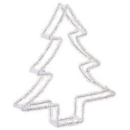 Beliani Outdoor Decoration Led Olboan Christmas Tree 34 Cm White - thumbnail 4