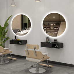 Probaty Bathrooms Bathroom Round Mirror 3-Colour Led 80X80Cm With Anti-Fog And Memory Function,backlit Wall Vanity Mirror,dual Touch Sensor - thumbnail 1