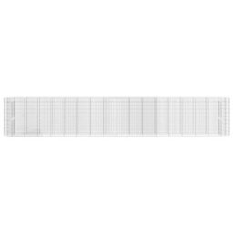 Berkfield Gabion Raised Bed Galvanised Iron 610X50X100 Cm - thumbnail 4