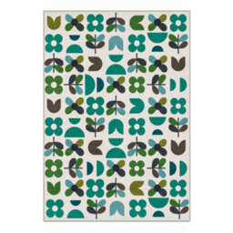 Decoranddecor Area Rugs, Living Room Rugs, Washable Rugs, 160X230Cm, Non-Slip, Pet Friendly, Low Pile, Retro Floral Rug - Zora - thumbnail 2