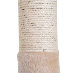 Pawhut Cat Tree Scratch Post With Bed Hammock Sisal For Indoor Cats Beige - thumbnail 9