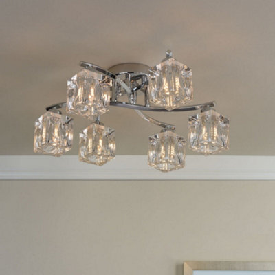 Pagazzi Lighting Pagazzi Coraline 6-Light Polished Chrome Semi-Flush Ceiling Light - image 1