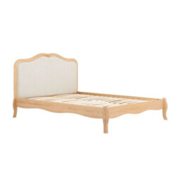 Alana Stone Fabric And Oak Wooden Bed - 4Ft6 Double - thumbnail 7