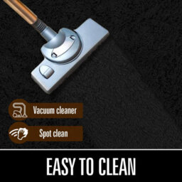 Ameha Black Area Rugs For Bedroom Hallway 80X150 Cm Non-Slip Modern Super Soft Fluffy Shaggy Thick Pile Rug Non-Shedding Easy To Clean - thumbnail 6
