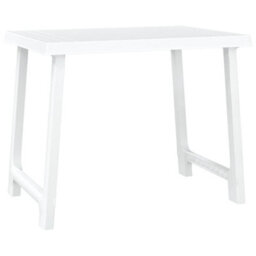 Berkfield Camping Table White 79X56X64 Cm Pp Wooden Look - thumbnail 2