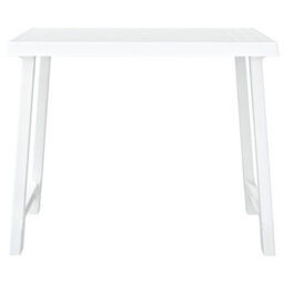 Berkfield Camping Table White 79X56X64 Cm Pp Wooden Look - thumbnail 3