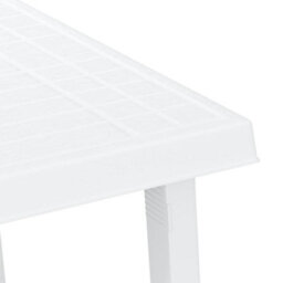Berkfield Camping Table White 79X56X64 Cm Pp Wooden Look - thumbnail 5
