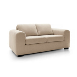 Abakus Direct Boston 2 Seater Sofa In Beige Basket Weave - thumbnail 3