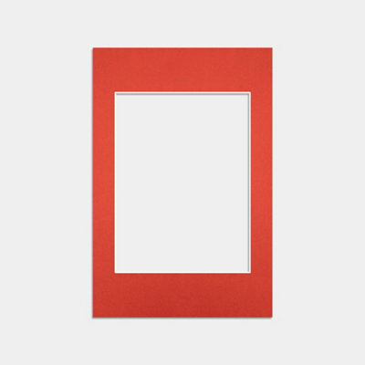 Ak Frames 6X4 Poppy Red Picture Mounts To Fit 4X3 Aperture Size - Mount Board Only (No Frame Included) - image 1