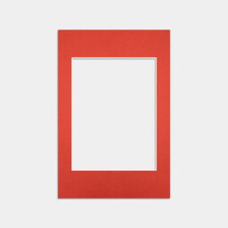 Ak Frames 6X4 Poppy Red Picture Mounts To Fit 4X3 Aperture Size - Mount Board Only (No Frame Included) - thumbnail 1