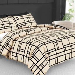 Lazzaro Single Duvet Cover Set Hypoallergenic Bedding Sets 2 Pcs Ultrasoft Quilt Cover Set With Zipper Closure - thumbnail 1