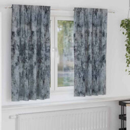 Berkfield Curtain With Curtains 2 Pcs Silver Grey 175 X 140 Cm Velvet - thumbnail 1