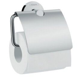 Hansgrohe Logis Universal Toilet Roll Holder With Cover - thumbnail 1