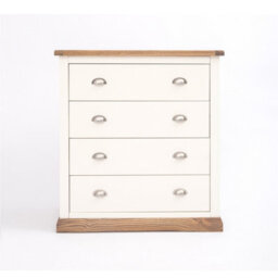 Cabinet Bits Tropea 4 Drawer Chest Of Drawers Chrome Cup Handle - thumbnail 1