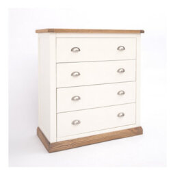 Cabinet Bits Tropea 4 Drawer Chest Of Drawers Chrome Cup Handle - thumbnail 2
