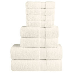 Berkfield 8 Piece Premium Towel Set Solund Cream 600 Gsm
