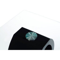 Orsina Modern O Shaped Wooden Side Table, Glass Top Wood Side Table, Black Bedside Table, Tempered Glass Side Table - thumbnail 5
