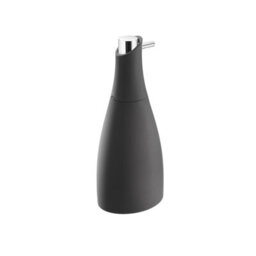 Cosmic Soap Dispenser, 300Ml,  Matt Black, Unique Design, Soft-Finish Coating, Saku Collection - thumbnail 1