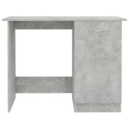 Berkfield Modern Desk Concrete Grey 100X50X76 Cm Engineered Wood - thumbnail 7