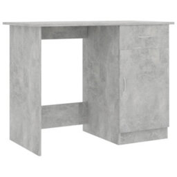 Berkfield Modern Desk Concrete Grey 100X50X76 Cm Engineered Wood - thumbnail 1