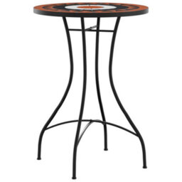 Walplus Mosaic Bistro Table Terracotta And White50X70 Cm Ceramic - thumbnail 4