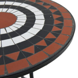Walplus Mosaic Bistro Table Terracotta And White50X70 Cm Ceramic - thumbnail 7