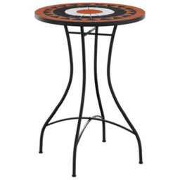 Walplus Mosaic Bistro Table Terracotta And White50X70 Cm Ceramic - thumbnail 2