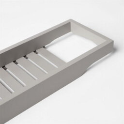 Bamboo Bath Tub Rack Storage Bathroom Caddy Shelf Tray Soap Holder Tidy Unit Charcoal Grey - thumbnail 2